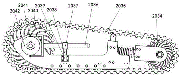 Wheel-track integrated loading building climbing vehicle for inclinable lifting platform