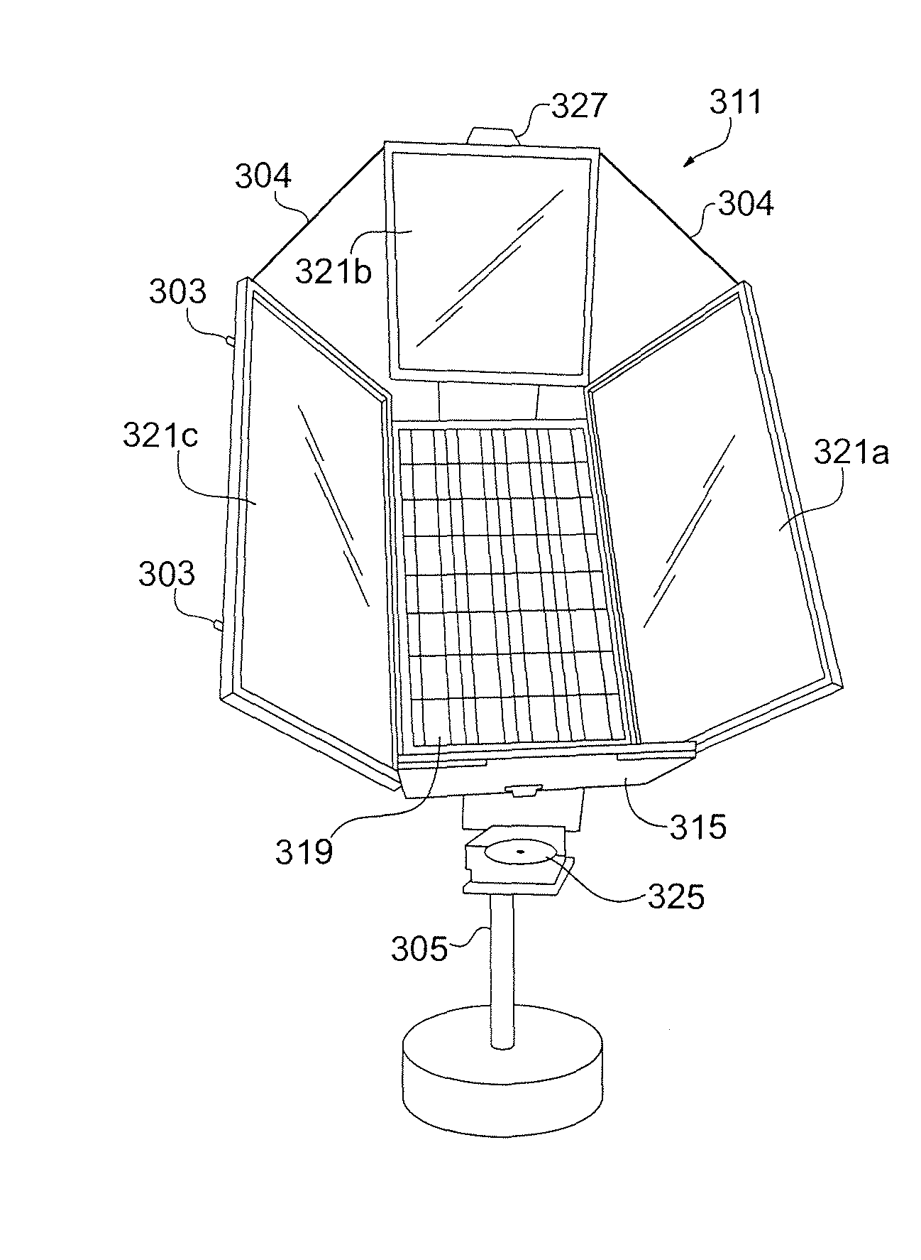 Solar energy collection system employing reflectors and sun tracking