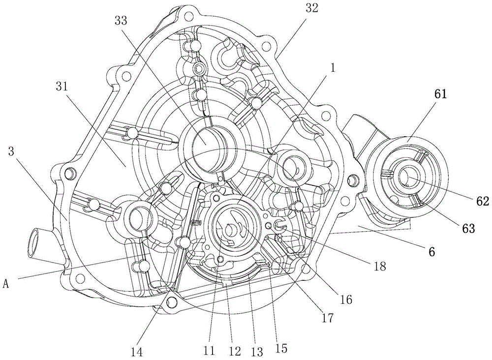 Gasoline engine pressure lubrication system and its gasoline engine