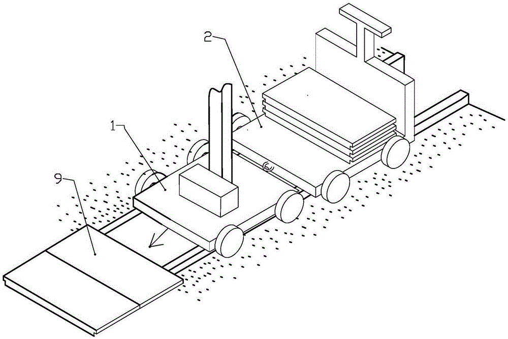 Disassembling and assembling apparatus for cable trench cover plate