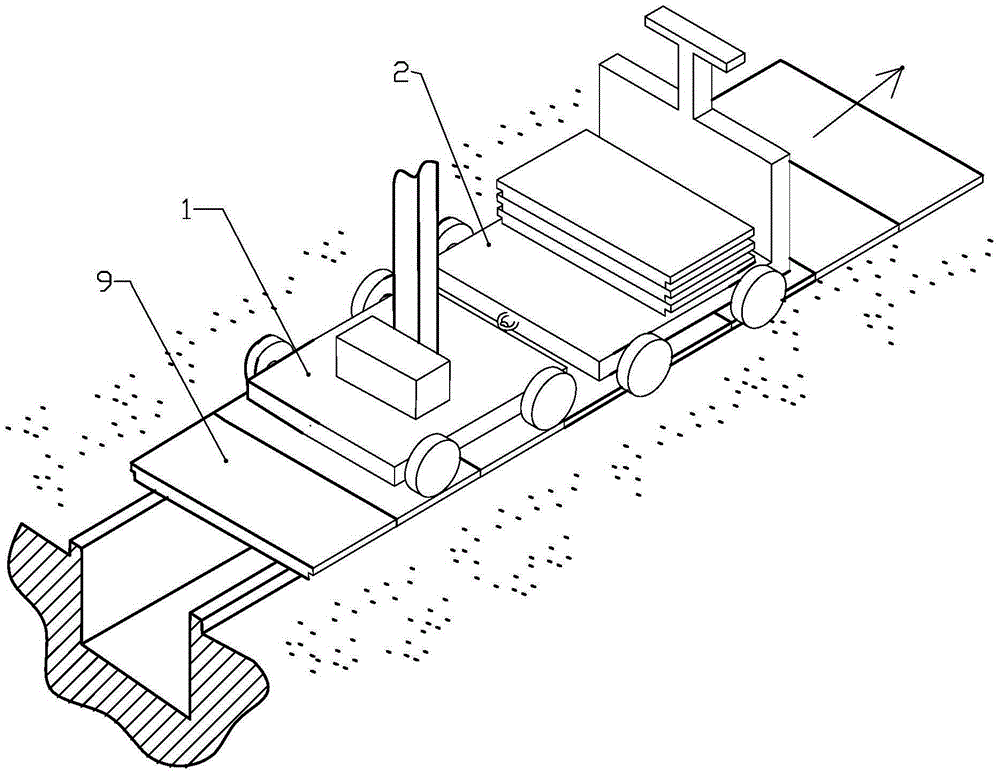 Disassembling and assembling apparatus for cable trench cover plate