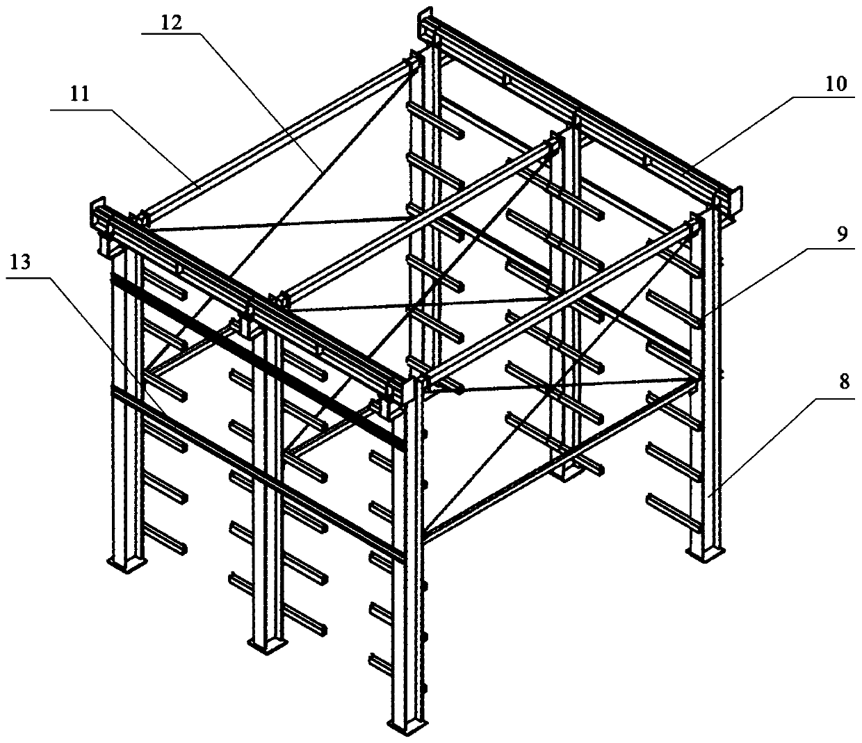 Pipe type automatic three-dimensional warehouse and warehouse-out and in method