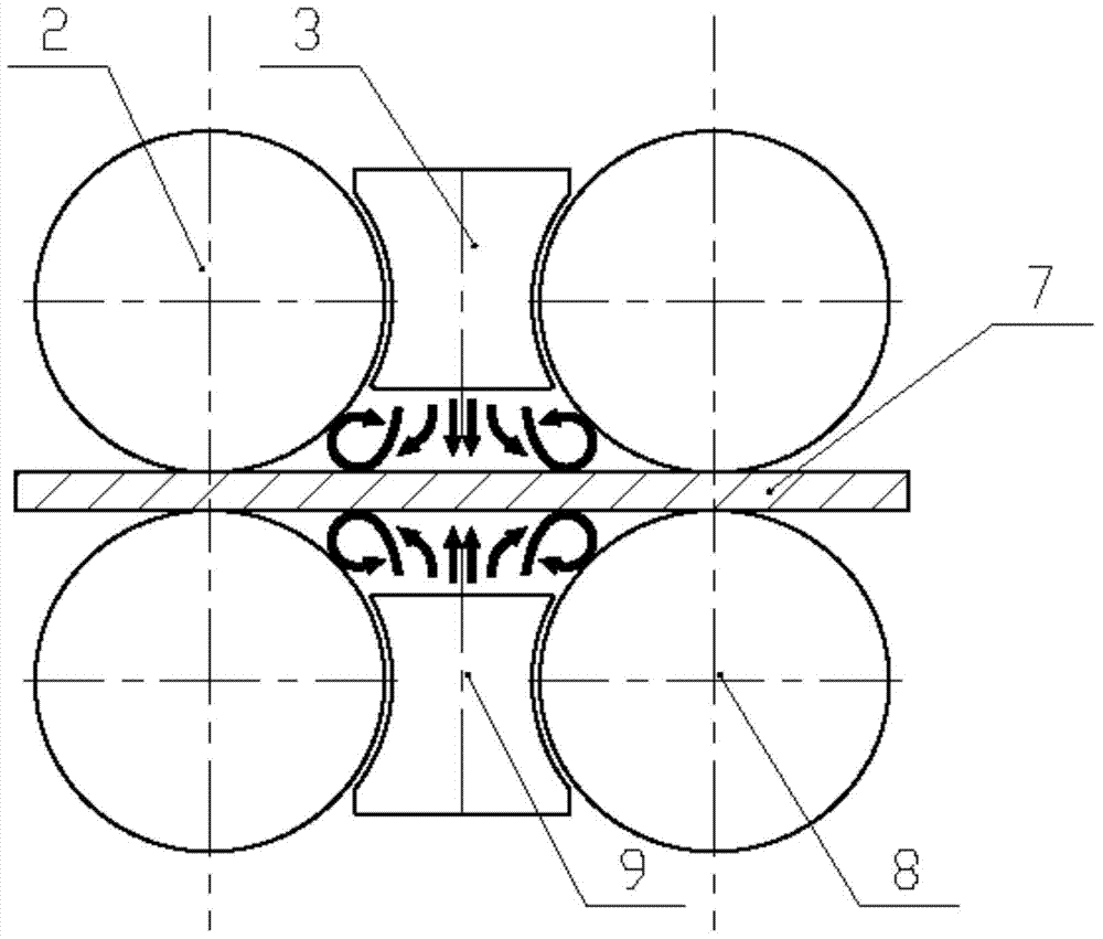 Multi-roll oil removal machine with built-in blowing and suction devices and strip oil removal method