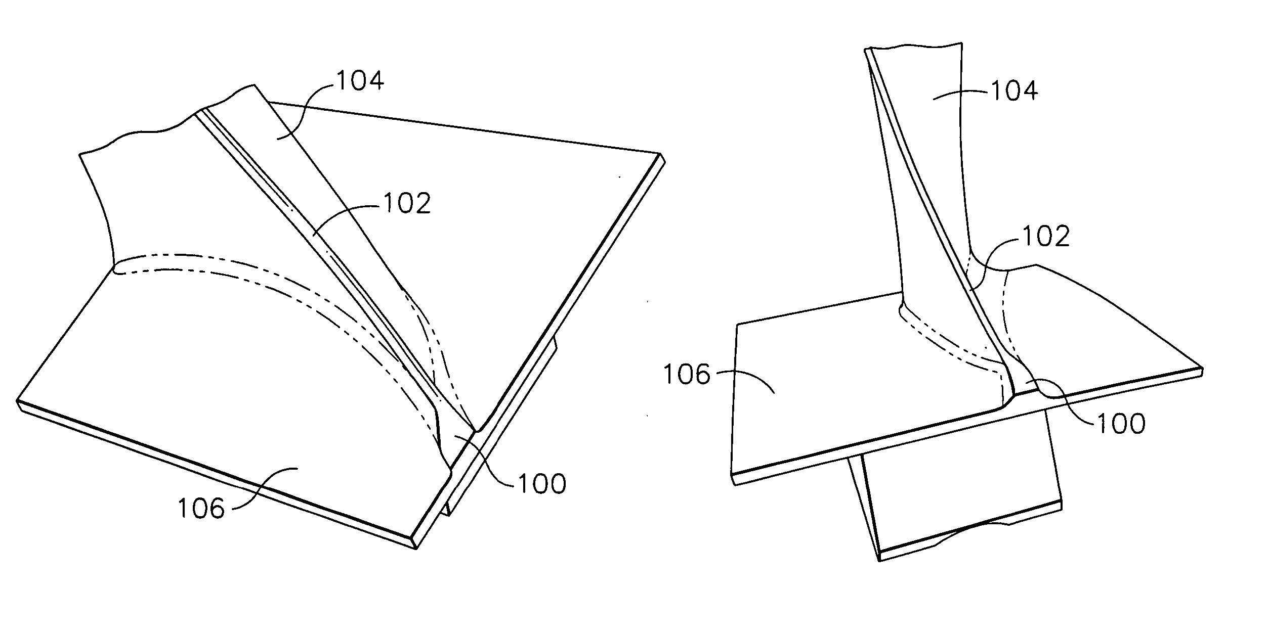 Fillet machining without adaptive probing and parts finished thereby