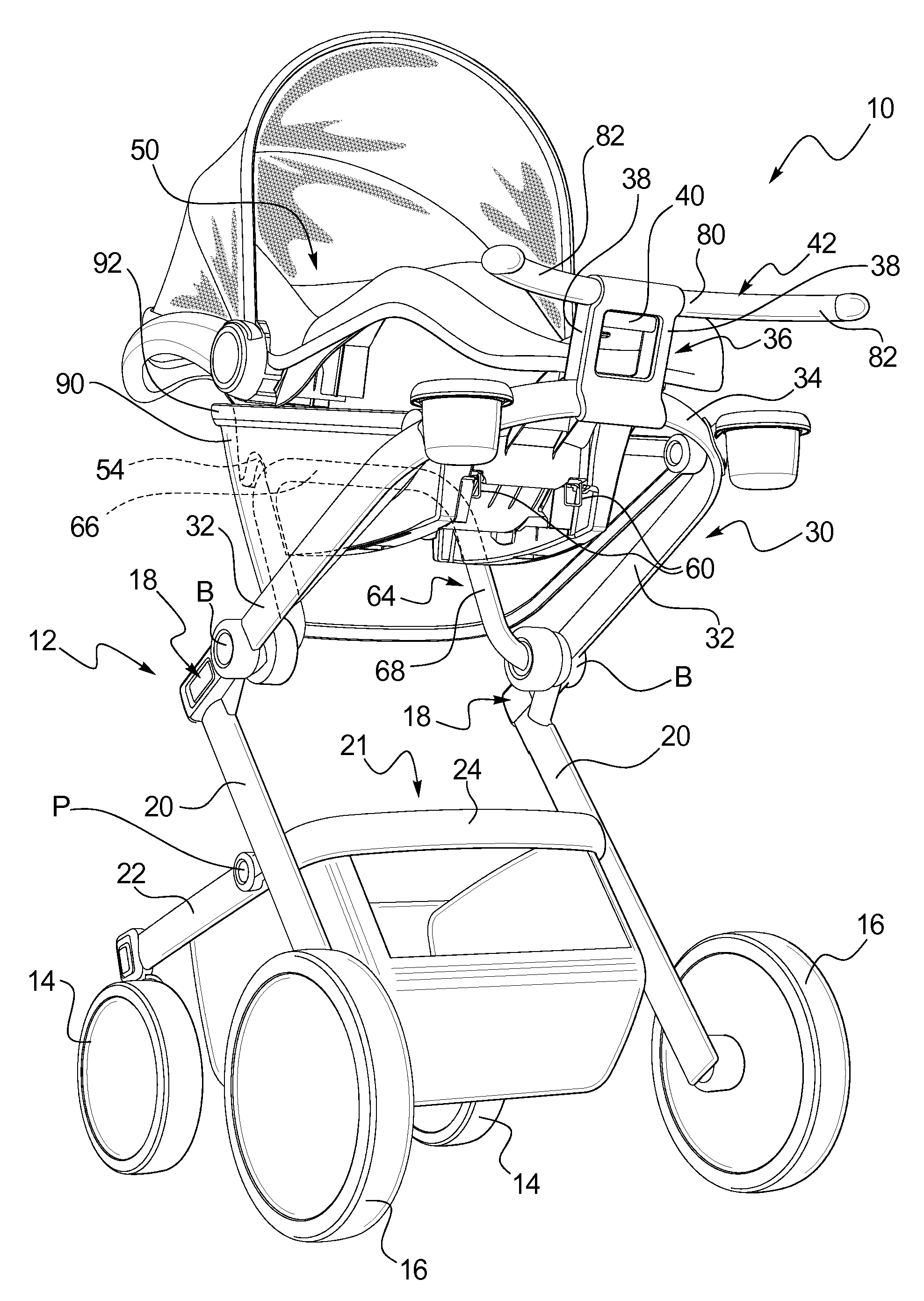 Stroller Assembly and Handle