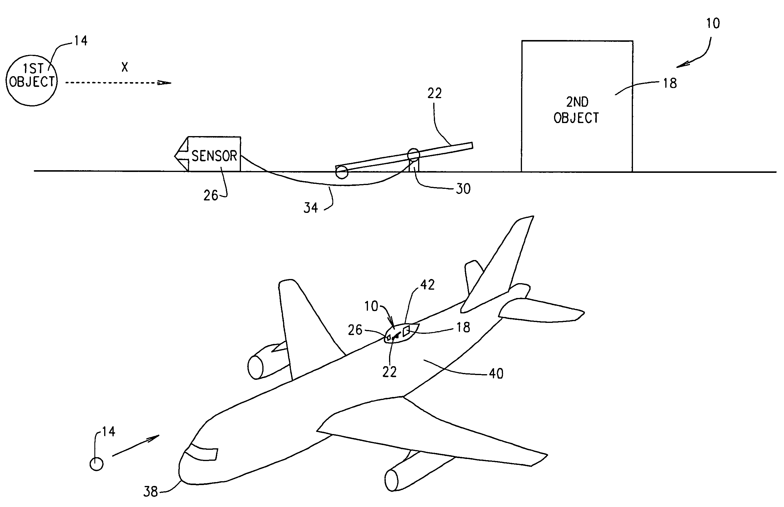 Impact deflection system