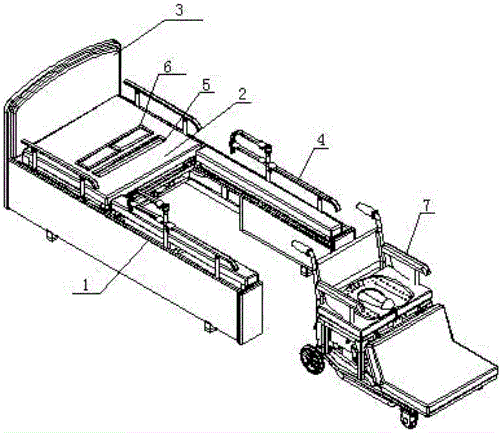 Multifunctional nursing bed