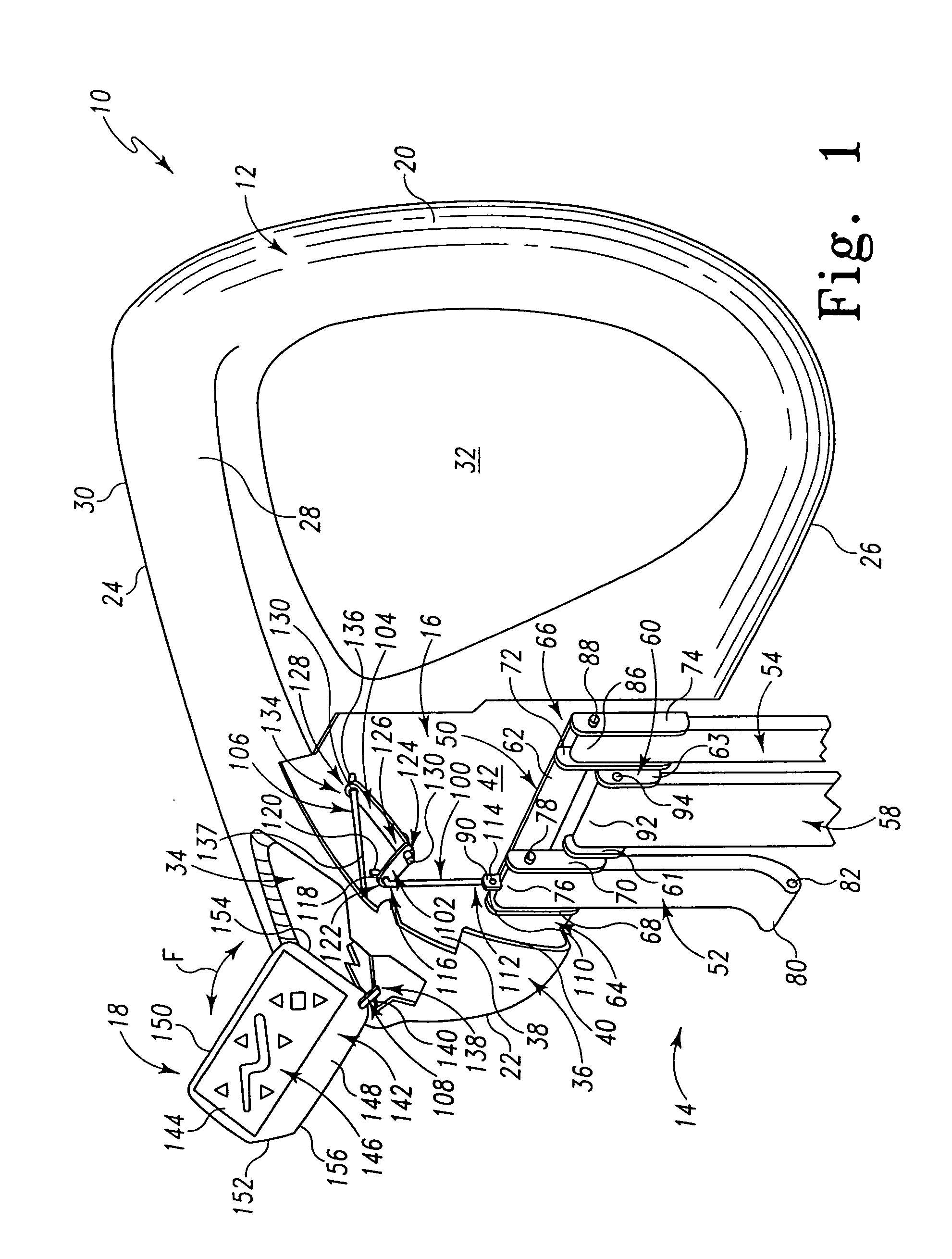 Movable control panel for a patient support