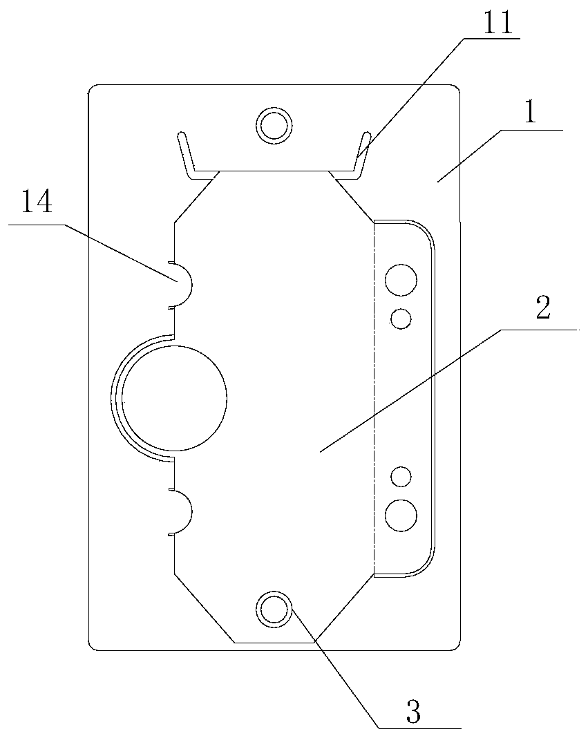 Leather-imitated hot stamping hollow embedded-type hanging tag