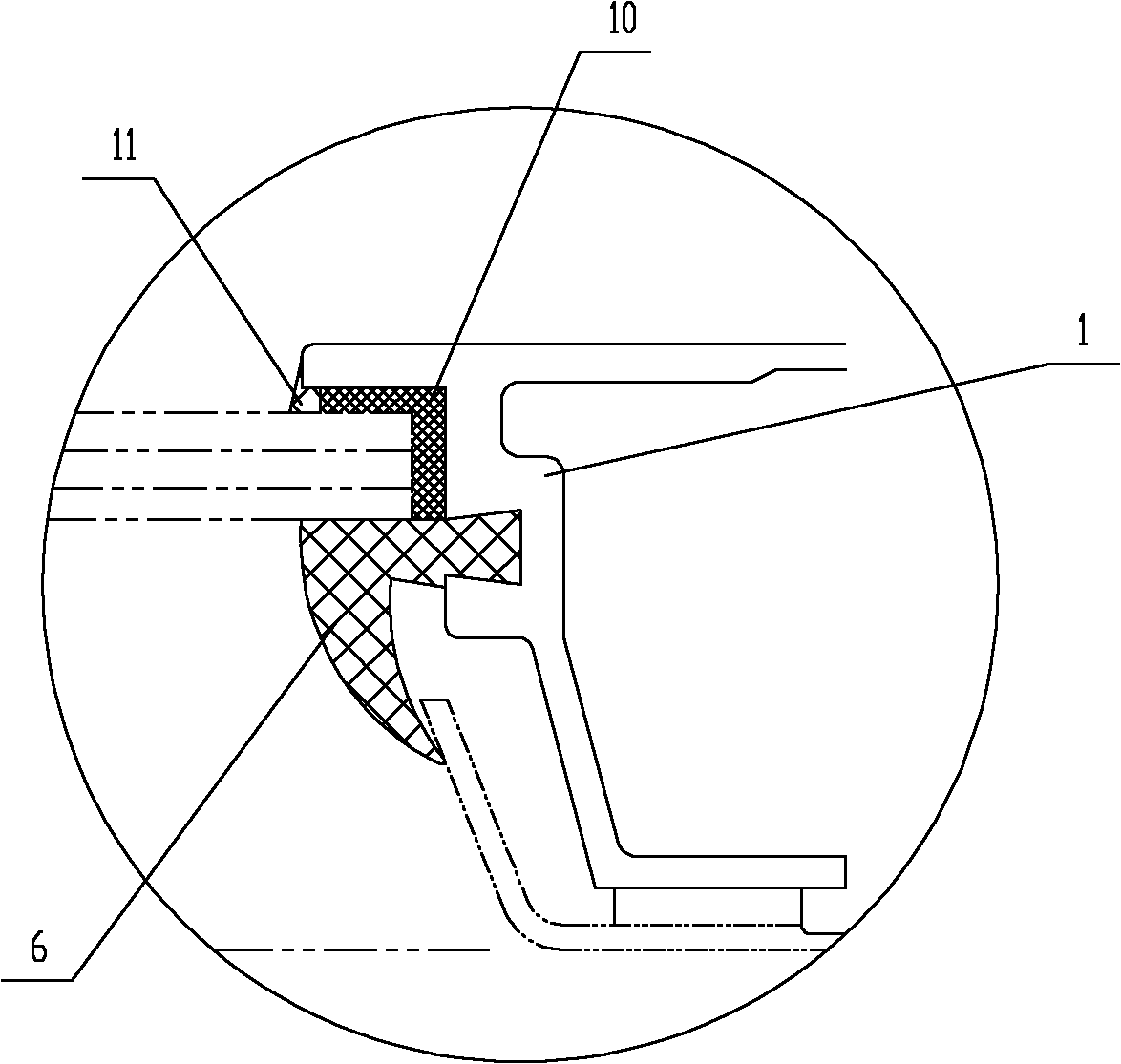 Rail vehicle window and mounting method thereof