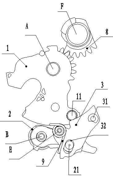 Remote electric dragging-in mechanism of automobile door lock