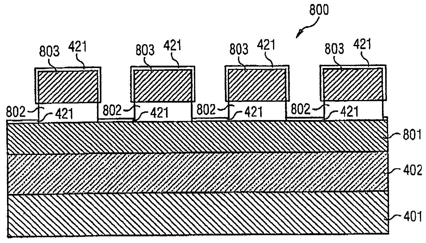 Vertical impedance sensor arrangement and method for producing a vertical impedance sensor arrangement