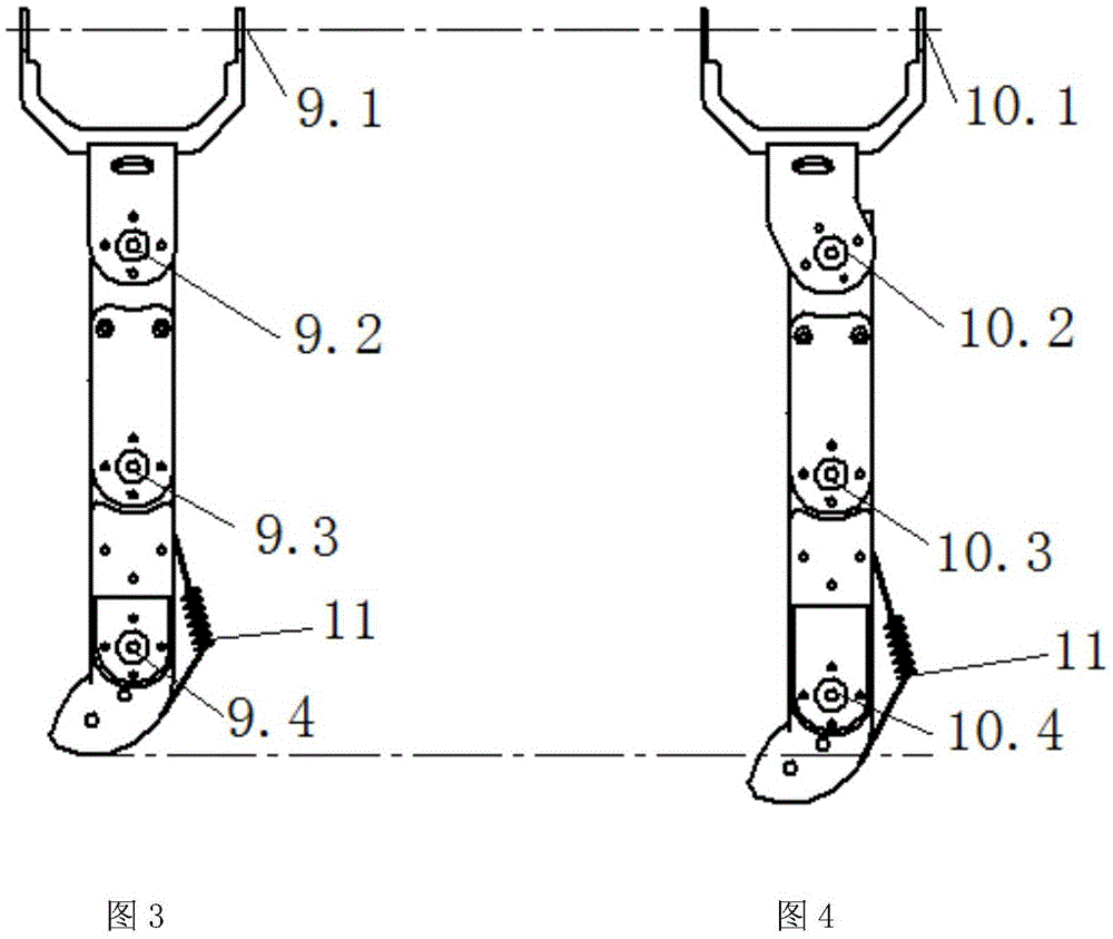 Electric driven biomimetic four-leg robot with environment sensing ability and control method