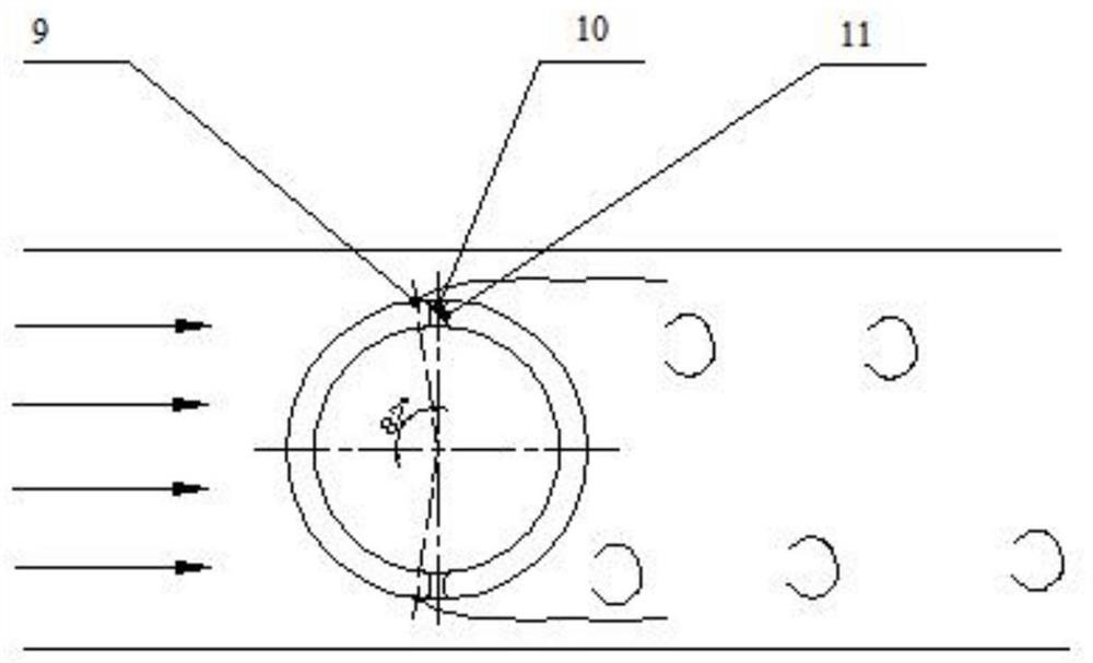 Vortex street type cloud and mist air purification device