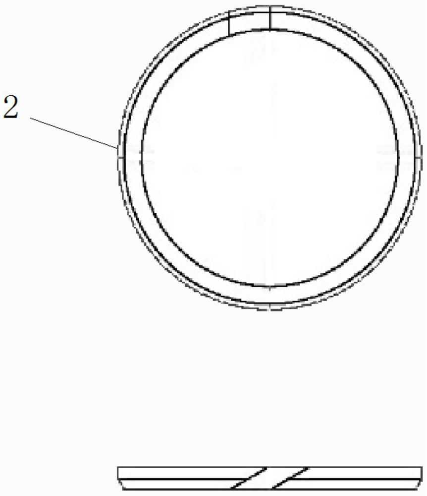 A reverse triangular double-ring card pipe fitting connection structure