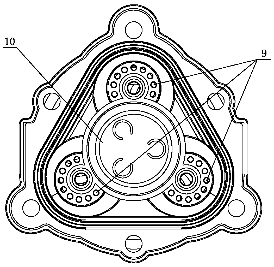 Micro diaphragm pump upper end cover