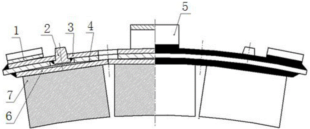 Powder metallurgy brake shoe structure and machining method thereof