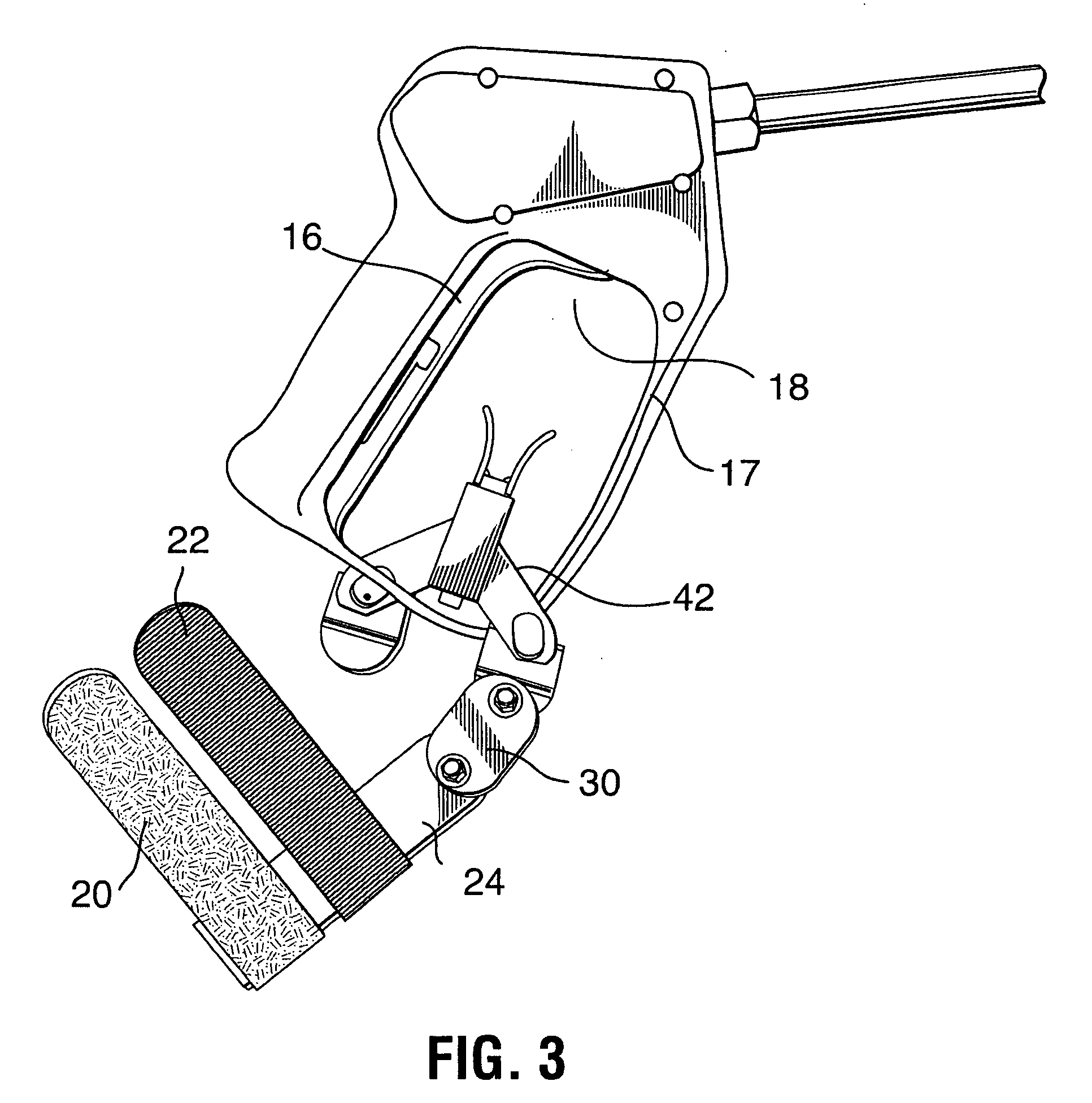 Spray gun handle support and quick release trigger assembly