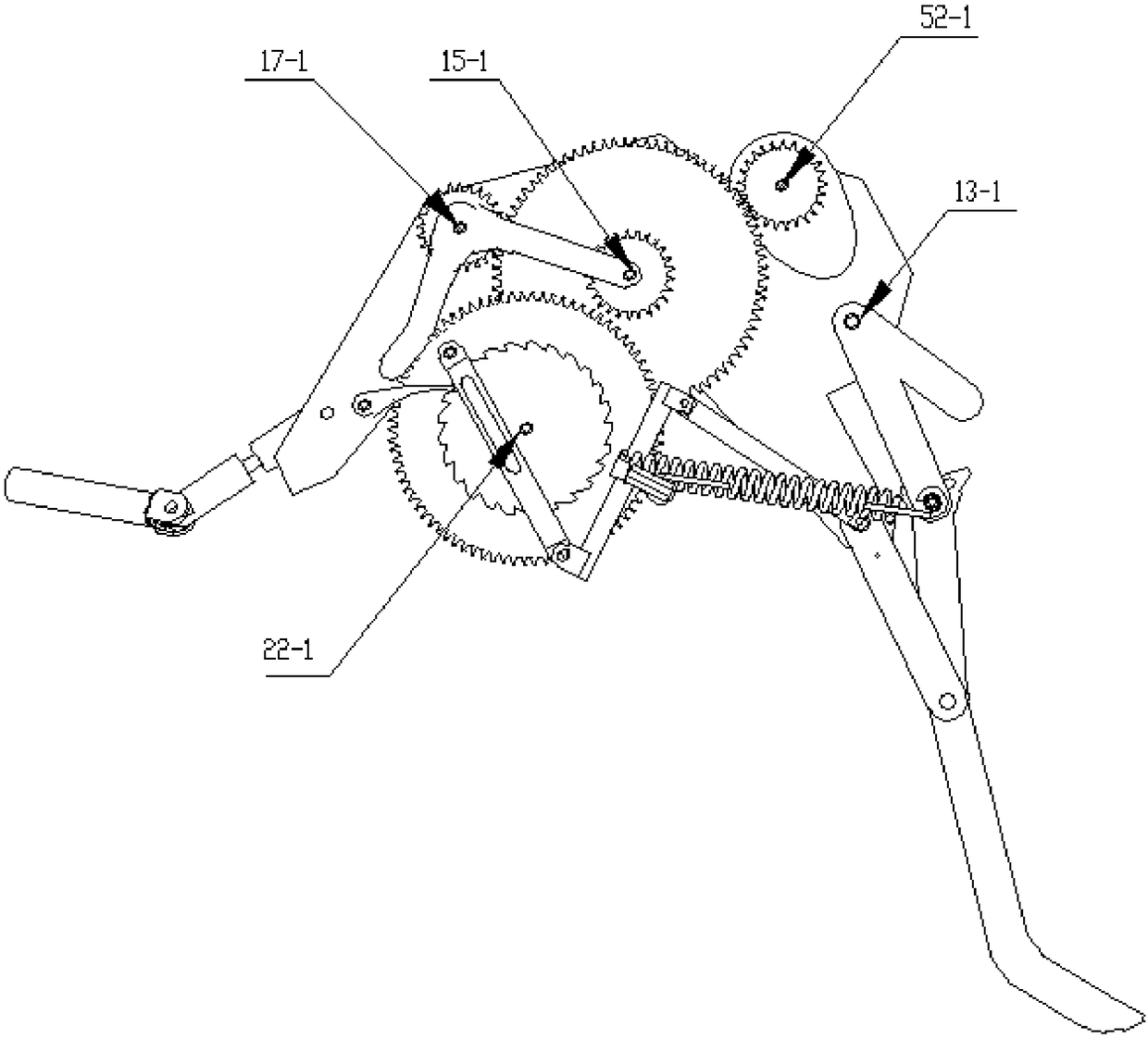 Jumping degree-adjustable bionic bouncing device