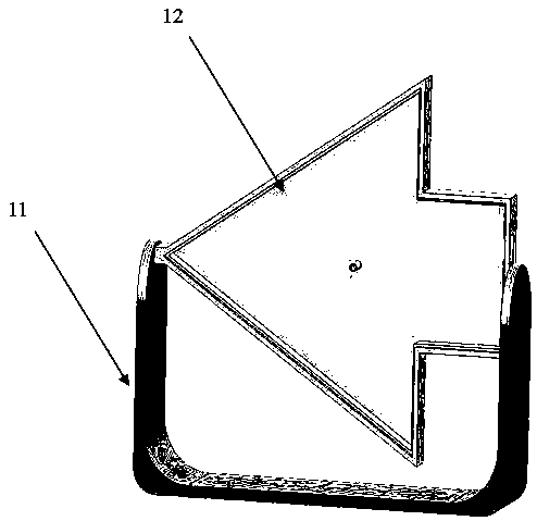 A traffic warning guide device