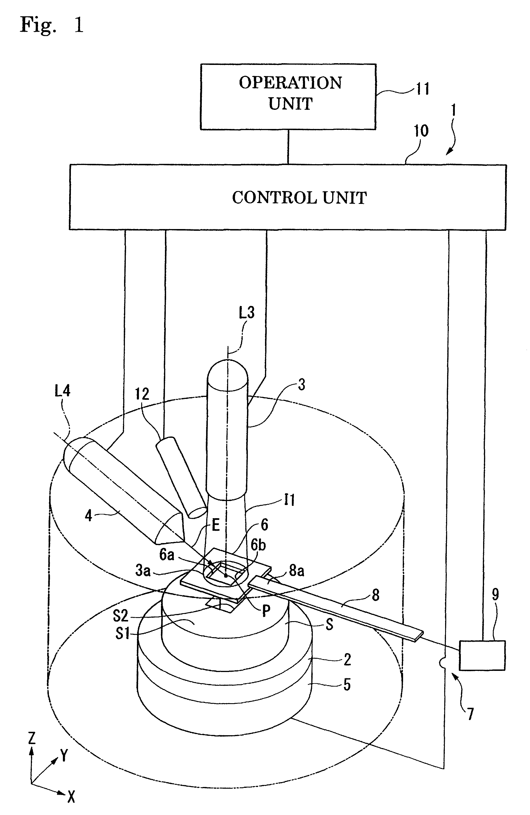 Apparatus for working and observing samples and method of working and observing cross sections