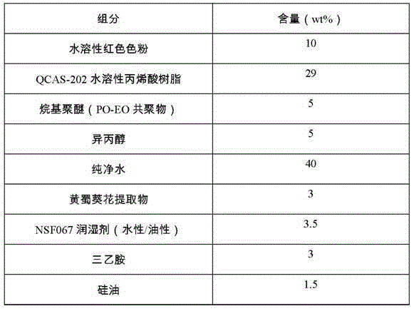 Color-changing water-based ink containing hollyhock flower extract and preparation method thereof