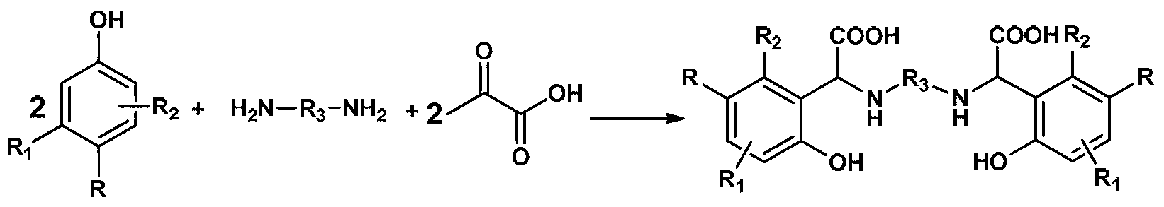 Chelating agent with high stability and high iron chelating ability and preparation method thereof