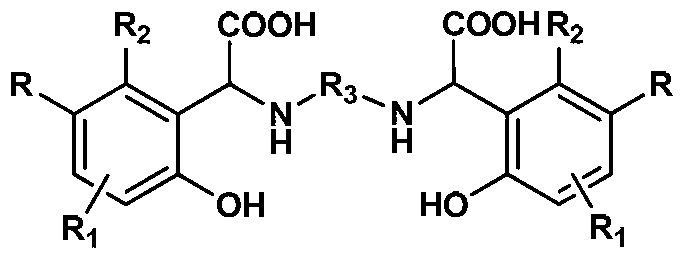 Chelating agent with high stability and high iron chelating ability and preparation method thereof