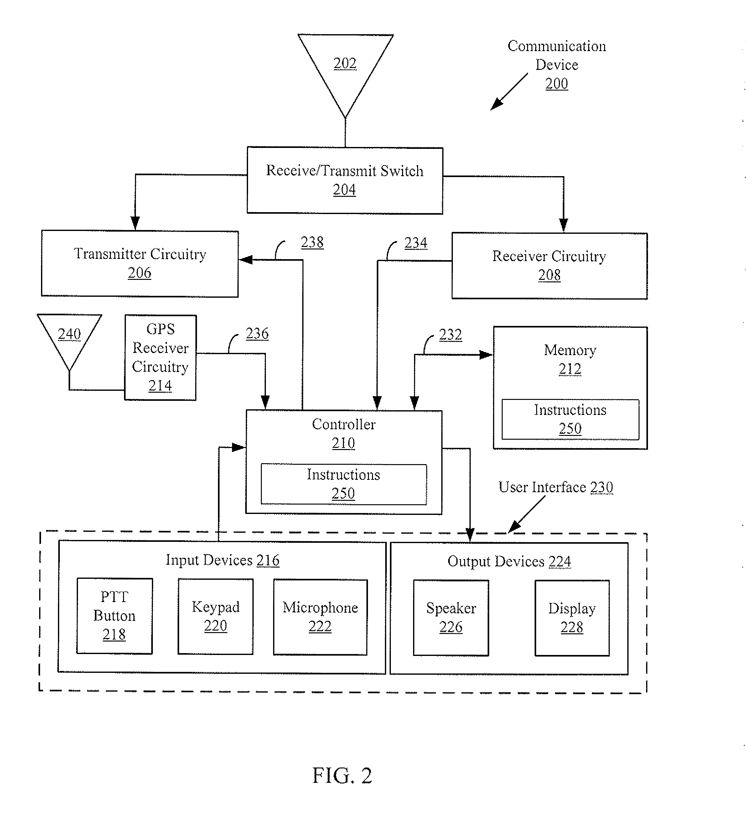 Communication device with a speech-to-text conversion function