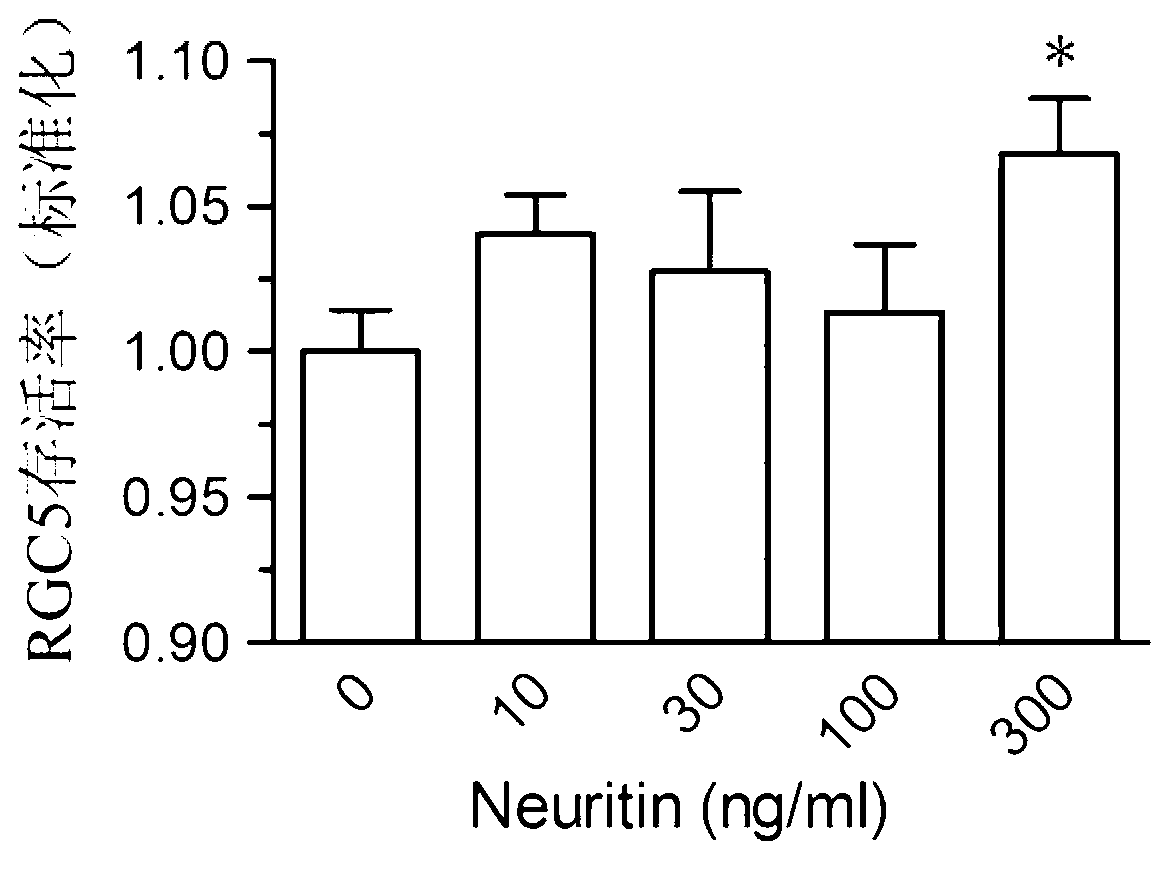 Neurithin gene-carrying lentivirus and application thereof in optic nerve injury repair