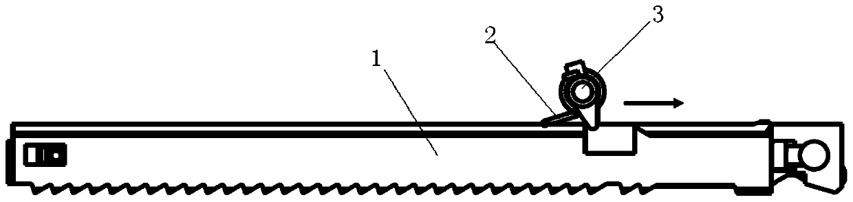 Variable-direction clamp device and endoscopic anastomat comprising same