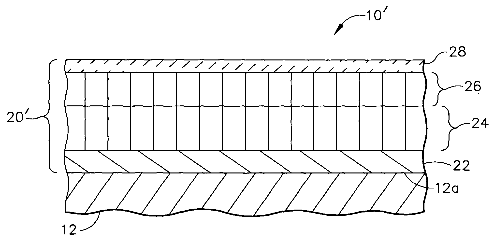 Thermal barrier coating with stabilized compliant microstructure