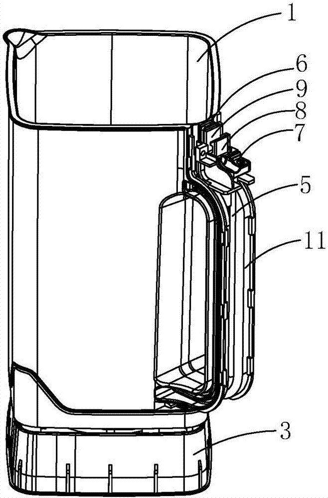 Food stirring cup with double-protection switch and stirring machine