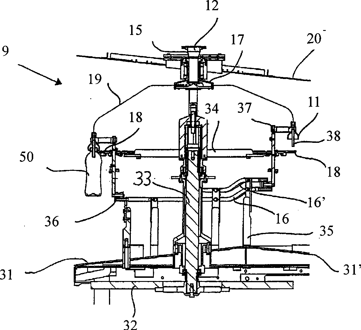 Device and method for the production of plastic containers