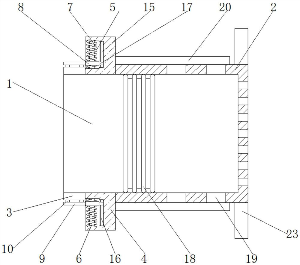 Wire harness wiring port fixing device with clamp