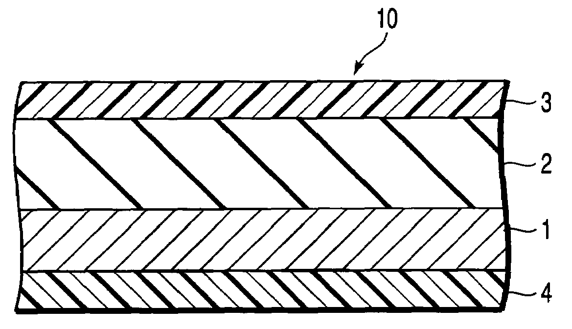 Fixing belt having higher hardness at a rear surface than at a front surface