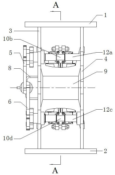 Tubular column two-way coupling integrated self-adaptive traveling slip