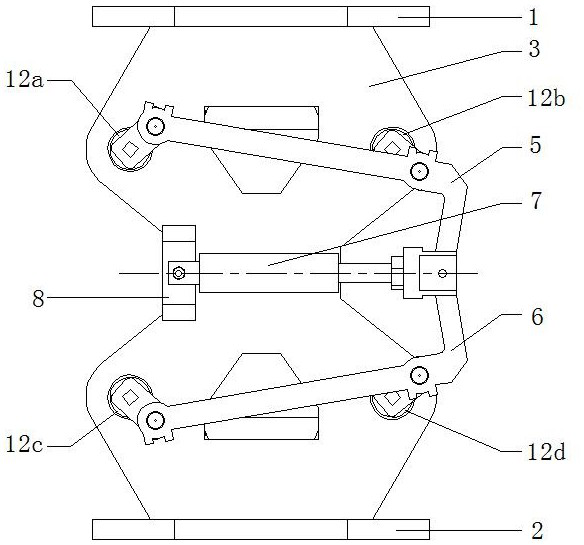 Tubular column two-way coupling integrated self-adaptive traveling slip