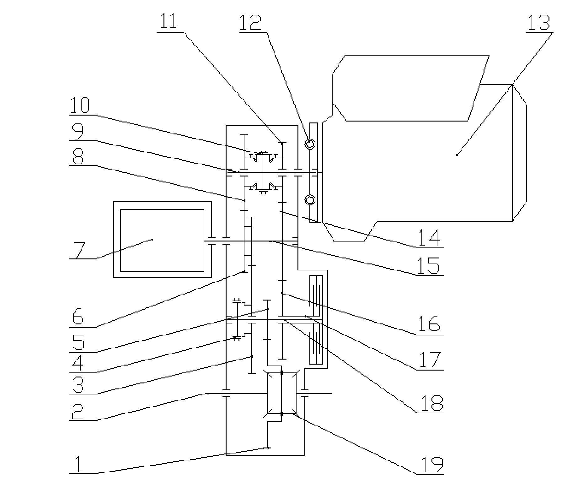 Hybrid power driving device for vehicle and control method thereof