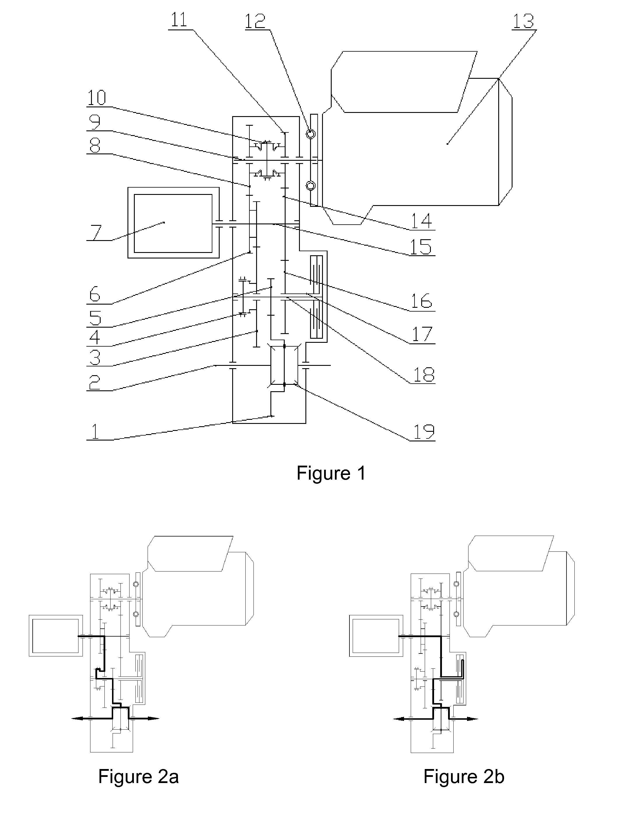 Hybrid power driving device for vehicle and control method thereof