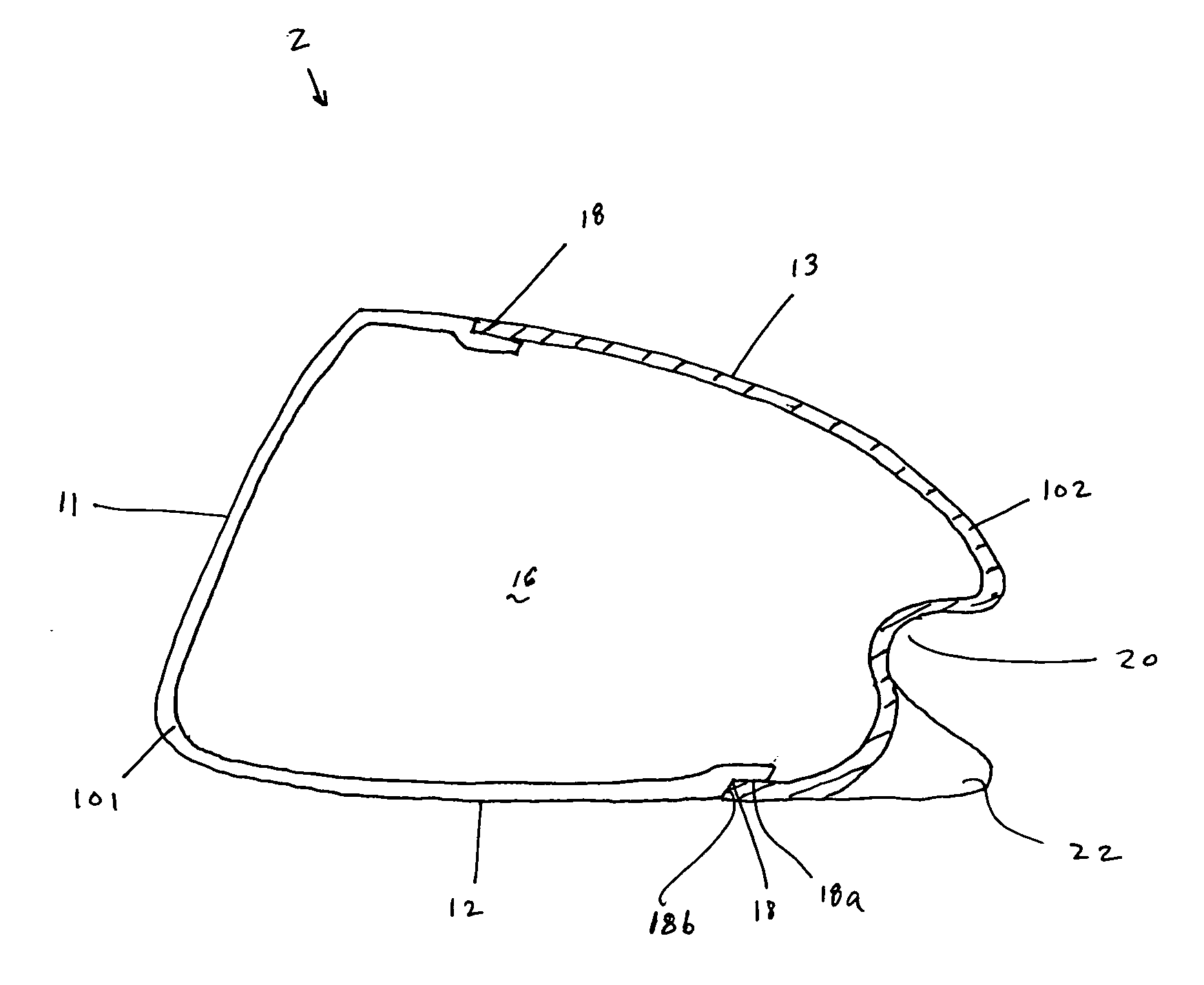 Golf club head with concave insert