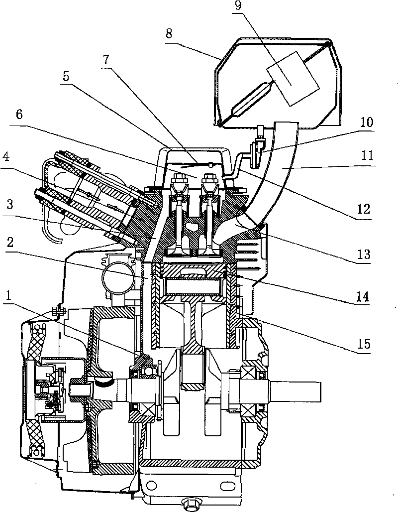 General-purpose engine with low exhaust gas emission