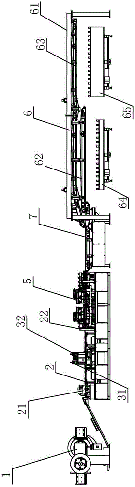 Novel numerical control silicon steel sheet transverse shearing line device