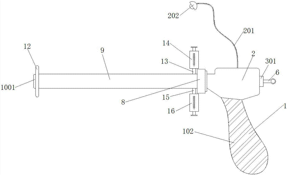 Ear canal cleaning device used for ear-nose-throat department