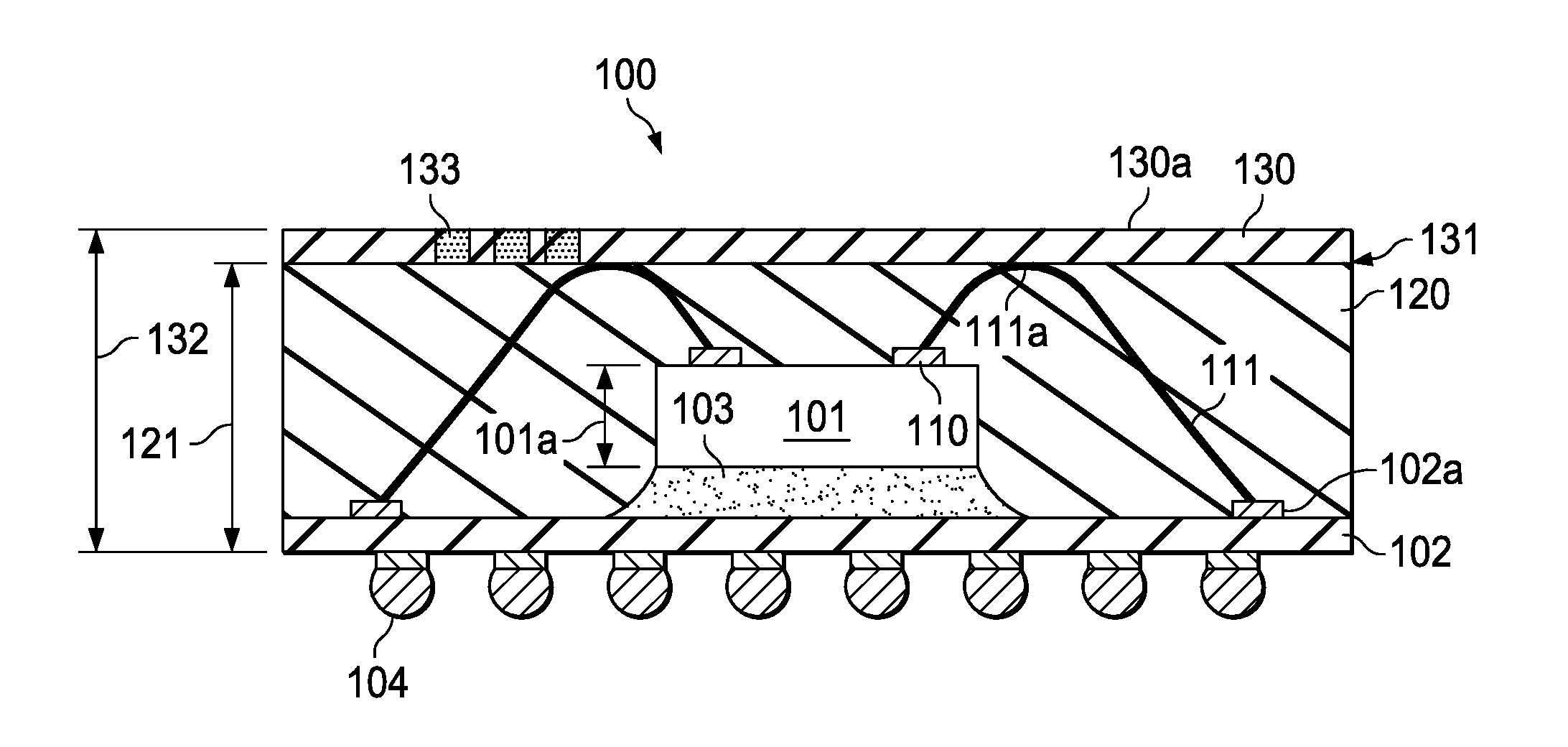 Semiconductor package having marking layer