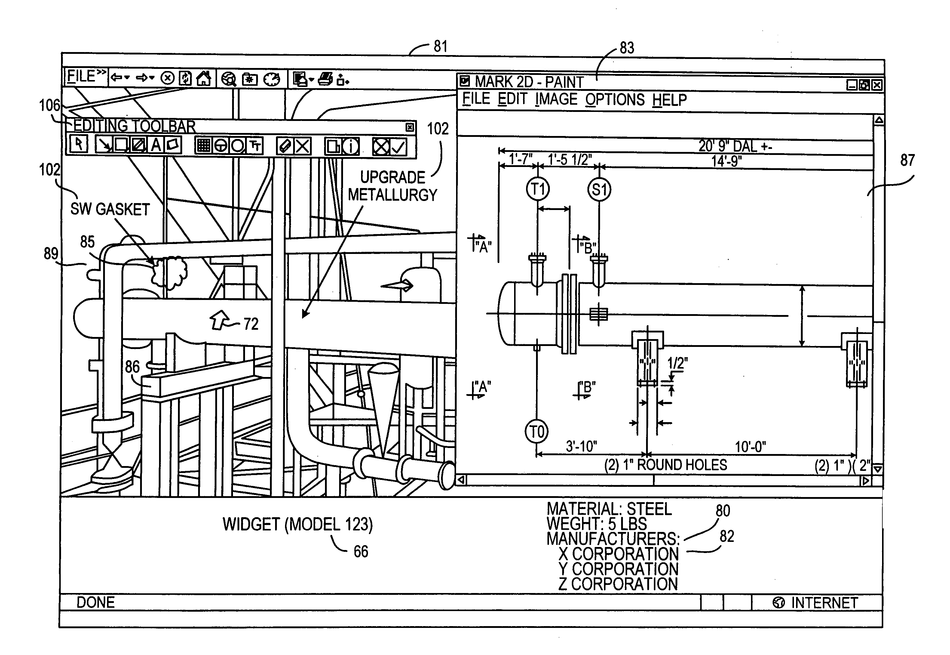 Systems and methods for providing component information in collaborative design, construction, and maintenance of fluid processing plants