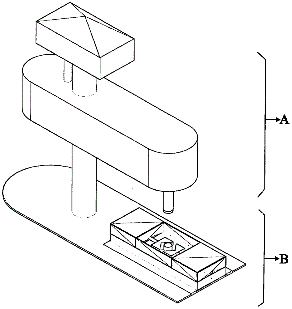 Automatic rock sample fixing device for indoor rock core drilling machine