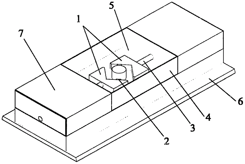 Automatic rock sample fixing device for indoor rock core drilling machine