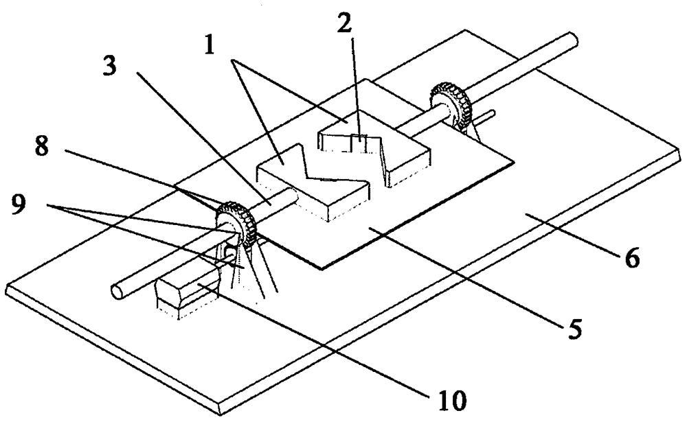 Automatic rock sample fixing device for indoor rock core drilling machine