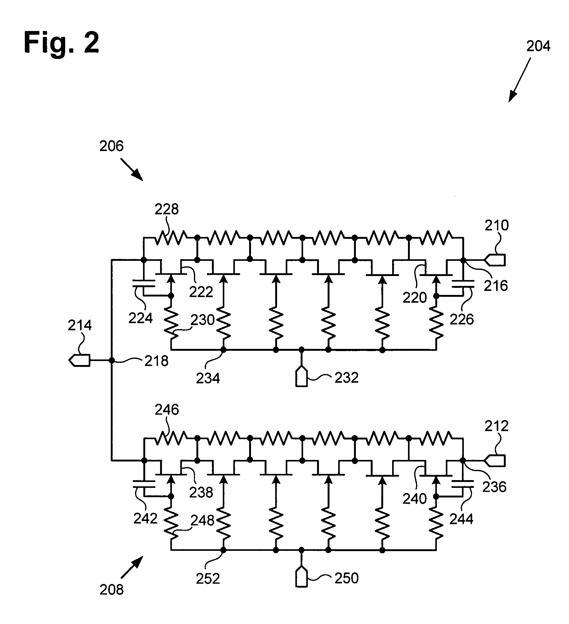 Harmonic phase tuning filter for RF switches